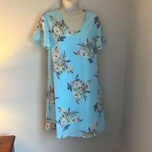 Blue floral sundress